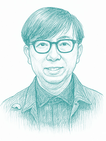 Sketch portrait of Dr. KC Yeoh, co-organizer of ISWC 2025 workshop